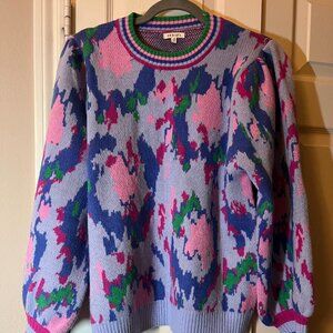 Share Women's Light Blue Colorful Jodiful Sweater - Size Medium